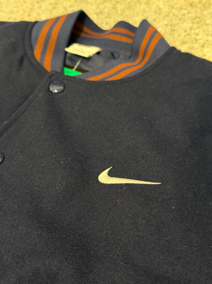 Nike Navy Wool Varsity Jacket Size XL