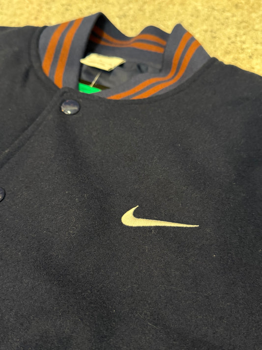 Nike Navy Wool Varsity Jacket Size XL