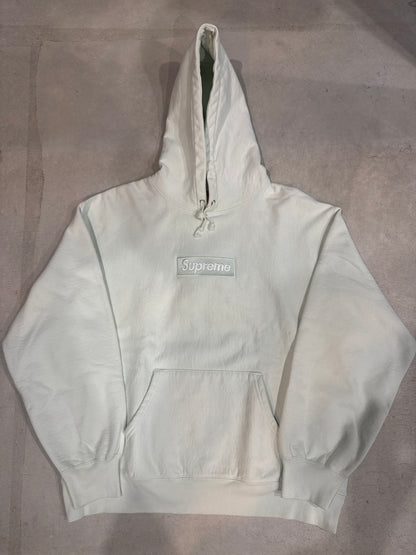 Supreme Boxlogo Hoodie Light Green Size L