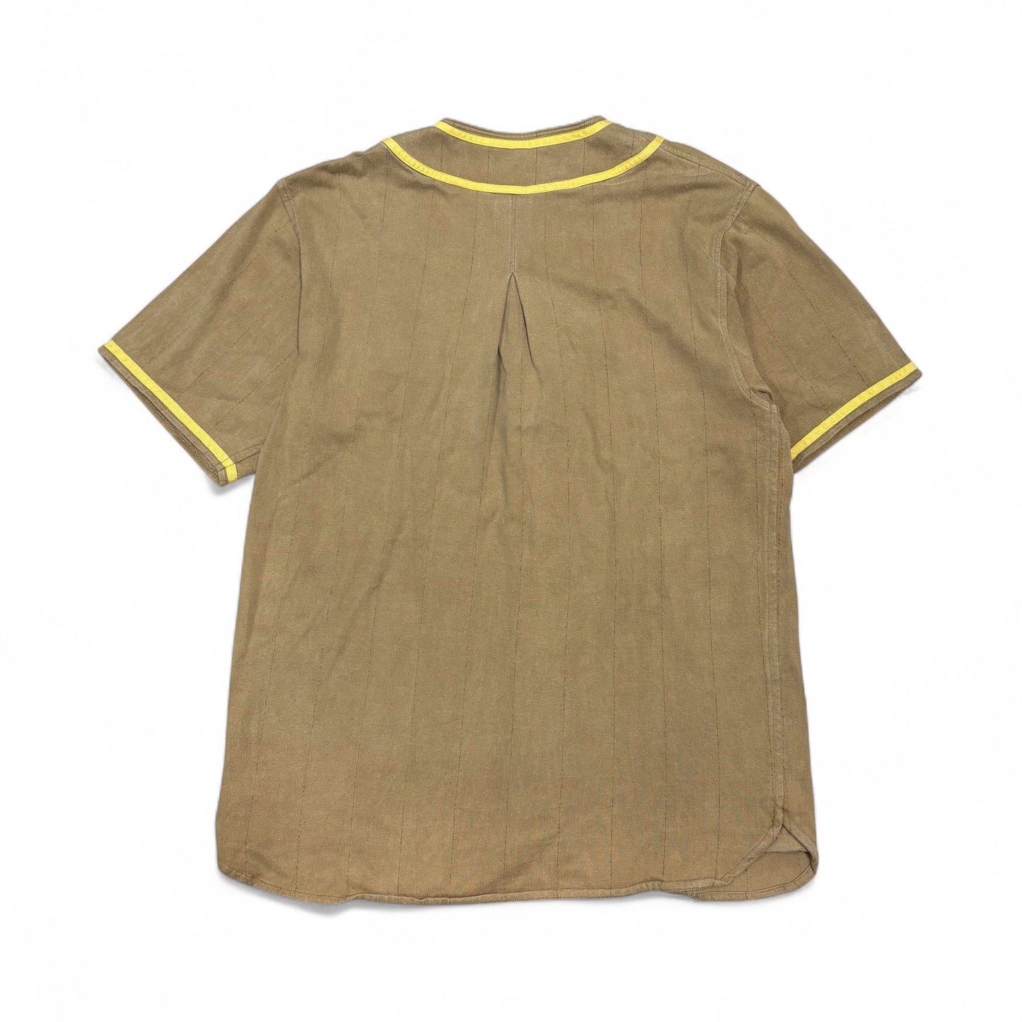 Vintage 00s Madhectic Green Terry Baseball Shirt Size LARGE