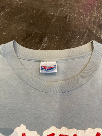 Vintage Rock (O) Klol Blue Cotton T-Shirt Size XL