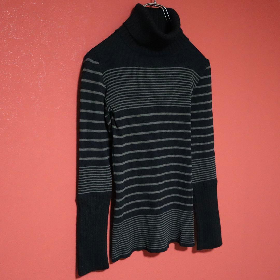 Jean Paul GAULTIER CLASSIQUE 90s Mixed Knit Black Size 40