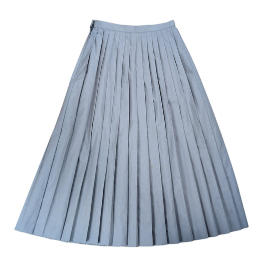 COMME des GARCONS 1980s Pleats Skirt Gray Cotton Size 64