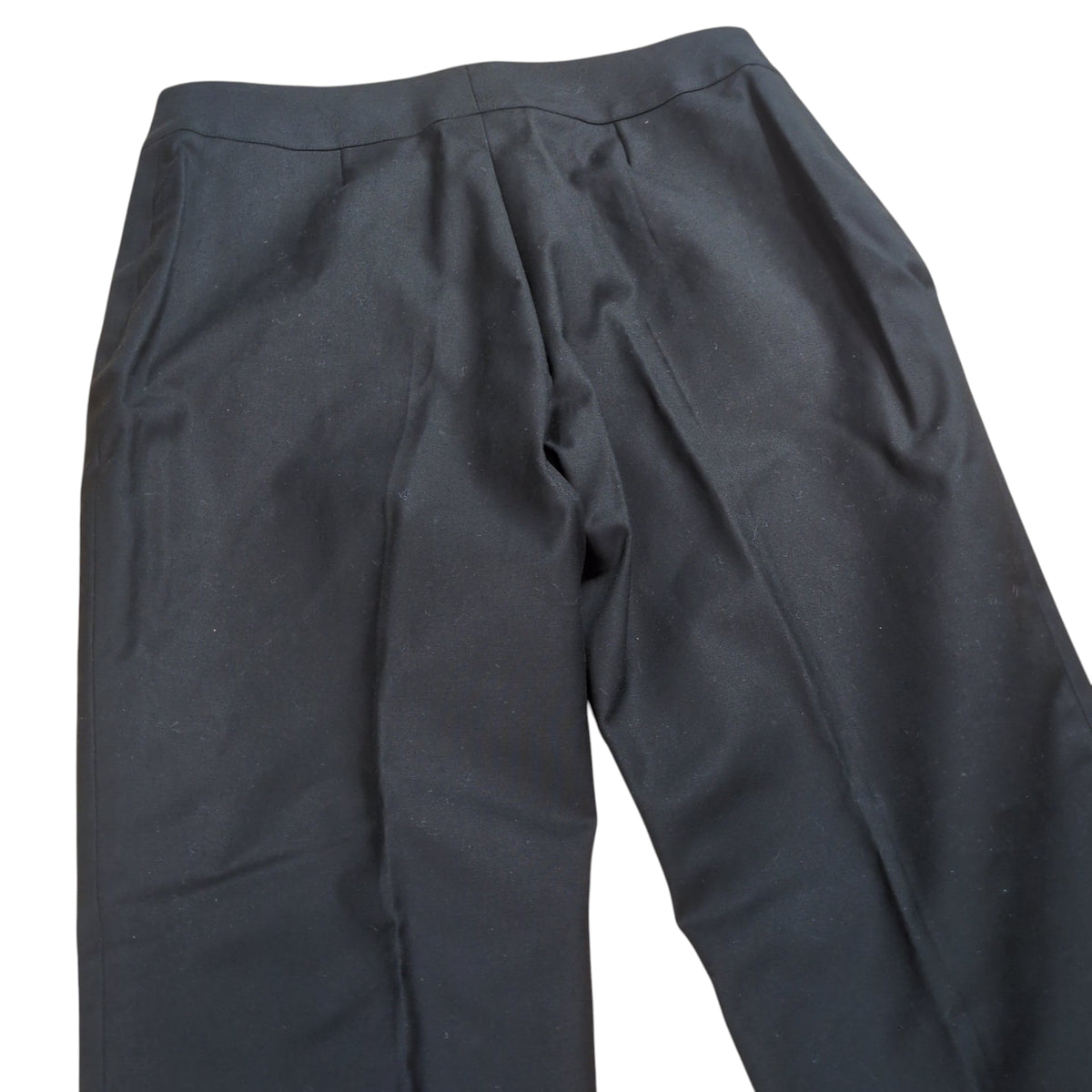 Celine Side Zip Center Press Cotton Trousers Black Size 40