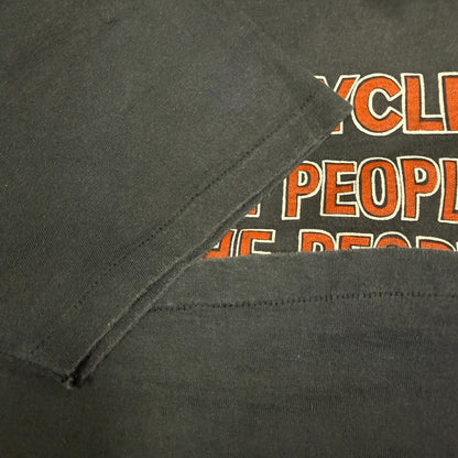 HARLEY DAVIDSON 80s St. Joe Hanes Beefy-T Single Size L