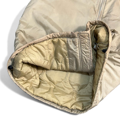 Vintage Stussy Beige Quilted Bomber Jacket Size L