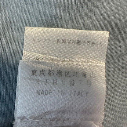 GUCCI 2000s Cotton Stand Collar Jacket Blue-Grey Size M