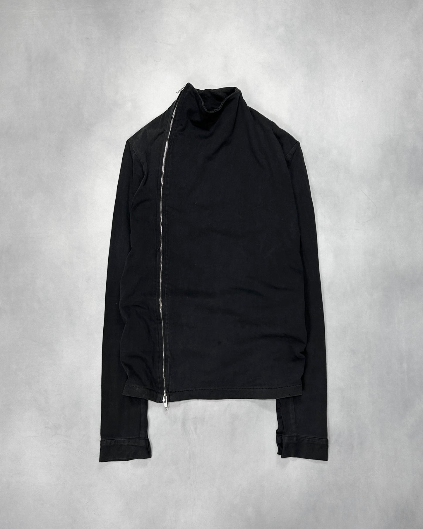 Lentrian Asymmetric Zip High Neck Jacket (F/W 2014) Size XS