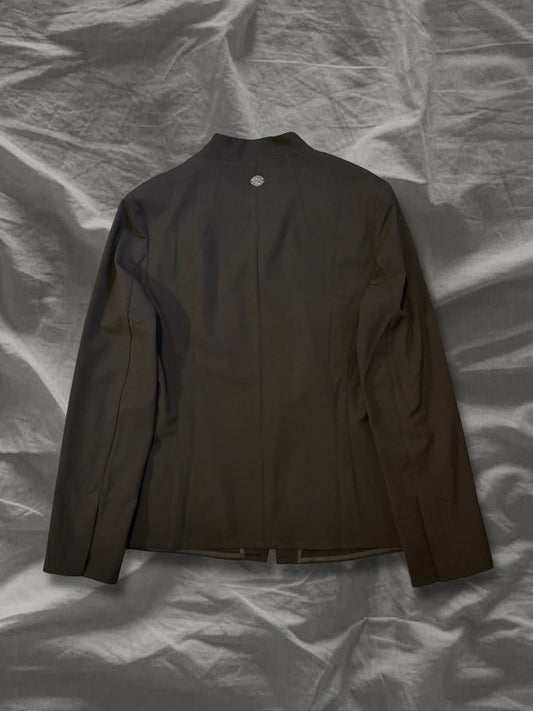 C DIEM 2010s Artisan No Collar Jacket Poly Wool Size L