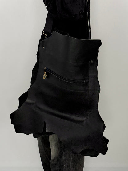 Beauty Beast Black Skull Bag