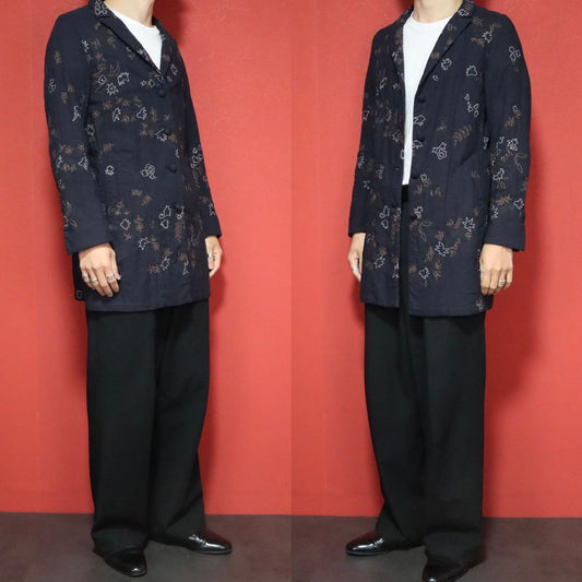 Vintage HaaT ISSEY MIYAKE Hand-Woven Embroidered Coat Size 2