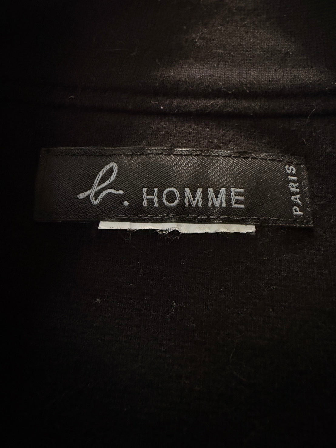 agnes b. homme AW07 Cotton Asymmetric Jacket Black
