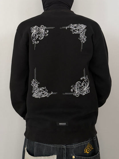 Swagger Black Cotton Sweatshirt Size M