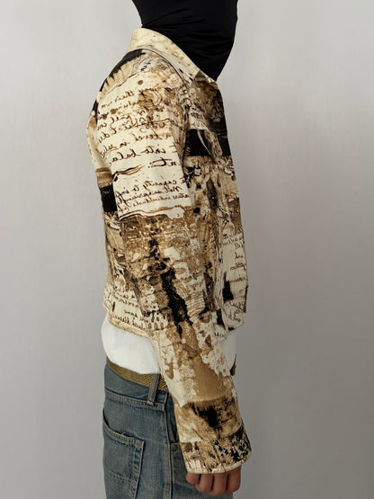 Vintage "HUEVO BLANCO" Cotton Jacket in Italy Size 44