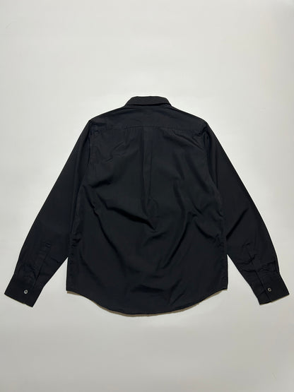 A.P.C. AW98 Plain Cotton Long Sleeve Shirt Black Size M