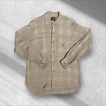 Takeo Kikuchi 90s Beige Wool Rayon Shirt Size M