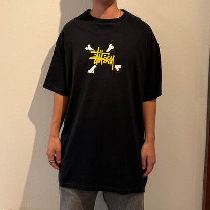 Stussy Vintage crossbones graphic tee, 00s era, XL size Black Size XL