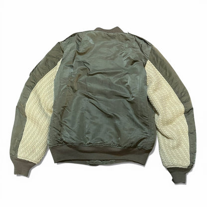 Vintage 04AW Green MA-1 Flight Jacket Size MEDIUM
