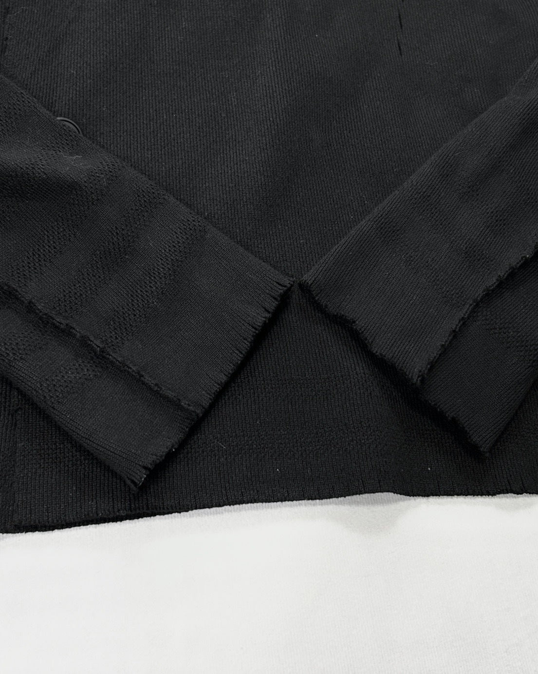 Japanese Brand Layered Wrap Knit Jacket (F/W2018) Size 2