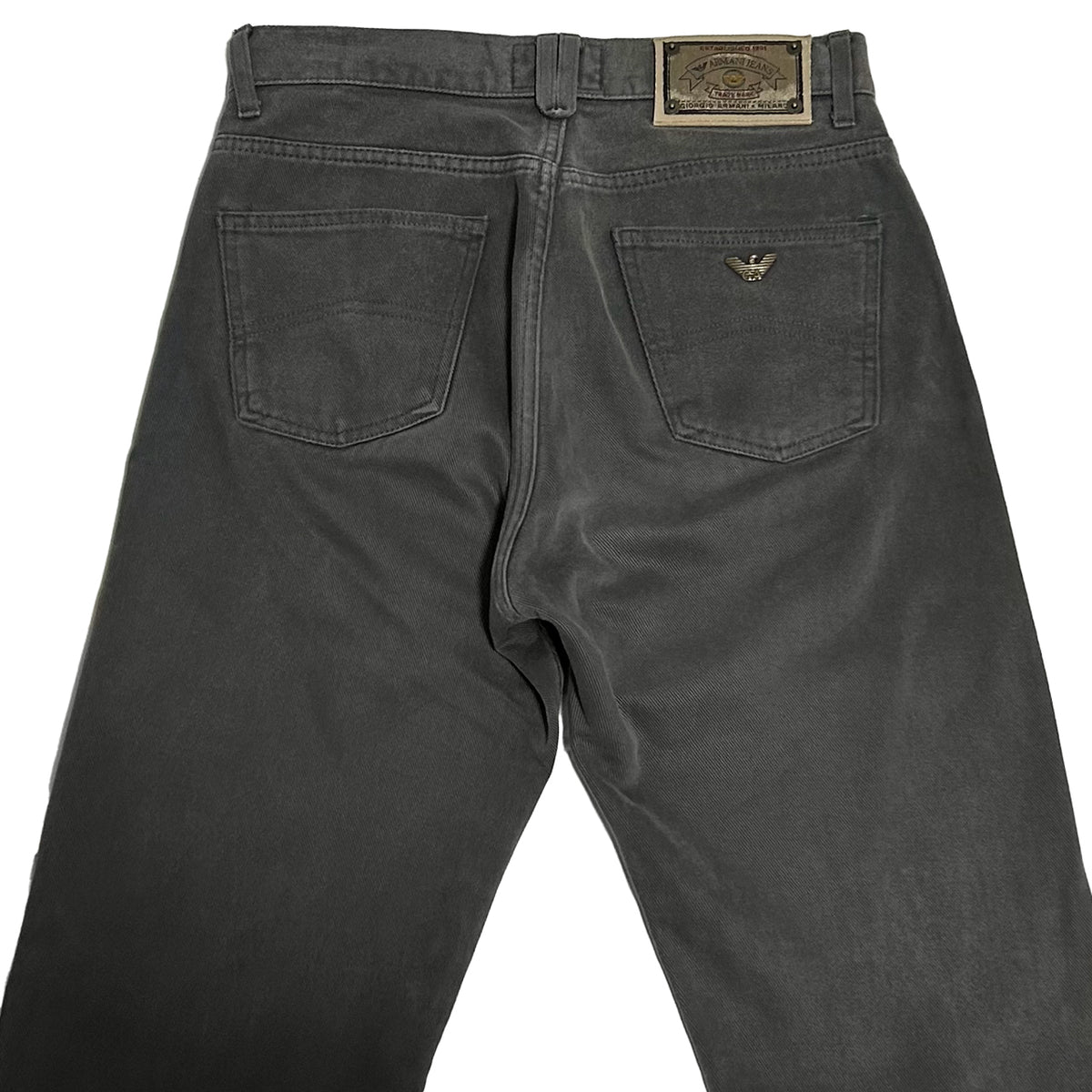 ARMANI JEANS 90s Moleskin Jeans Gray Size 28