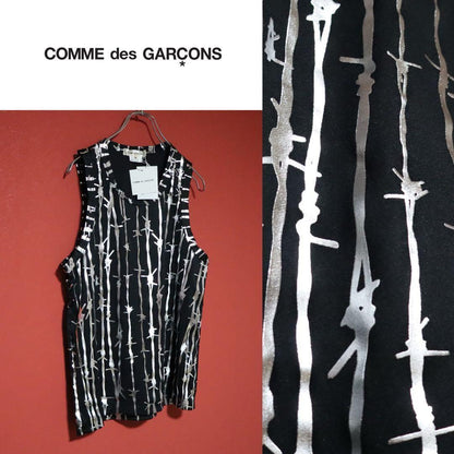 Comme des Garcons 25SS Barbed Wire Print Tank Top Size M