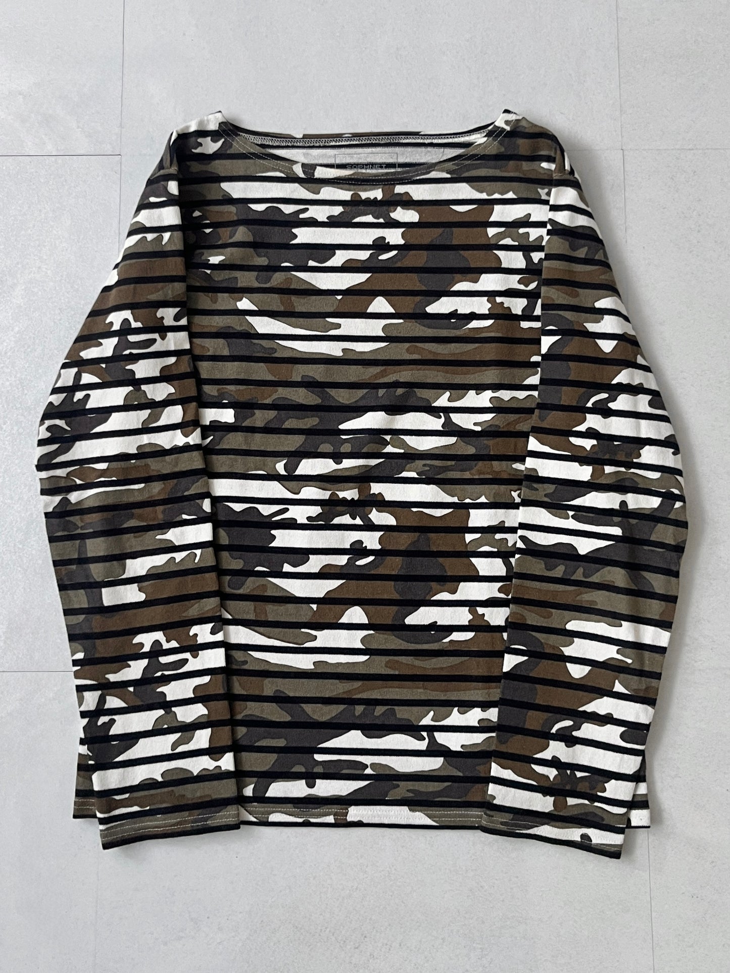 Sophnet. Camo Border Long Sleeve Shirt Size M