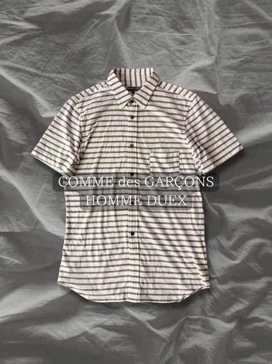 COMME des GARCONS HOMME DEUX SS17 Border S/S Shirt Size M