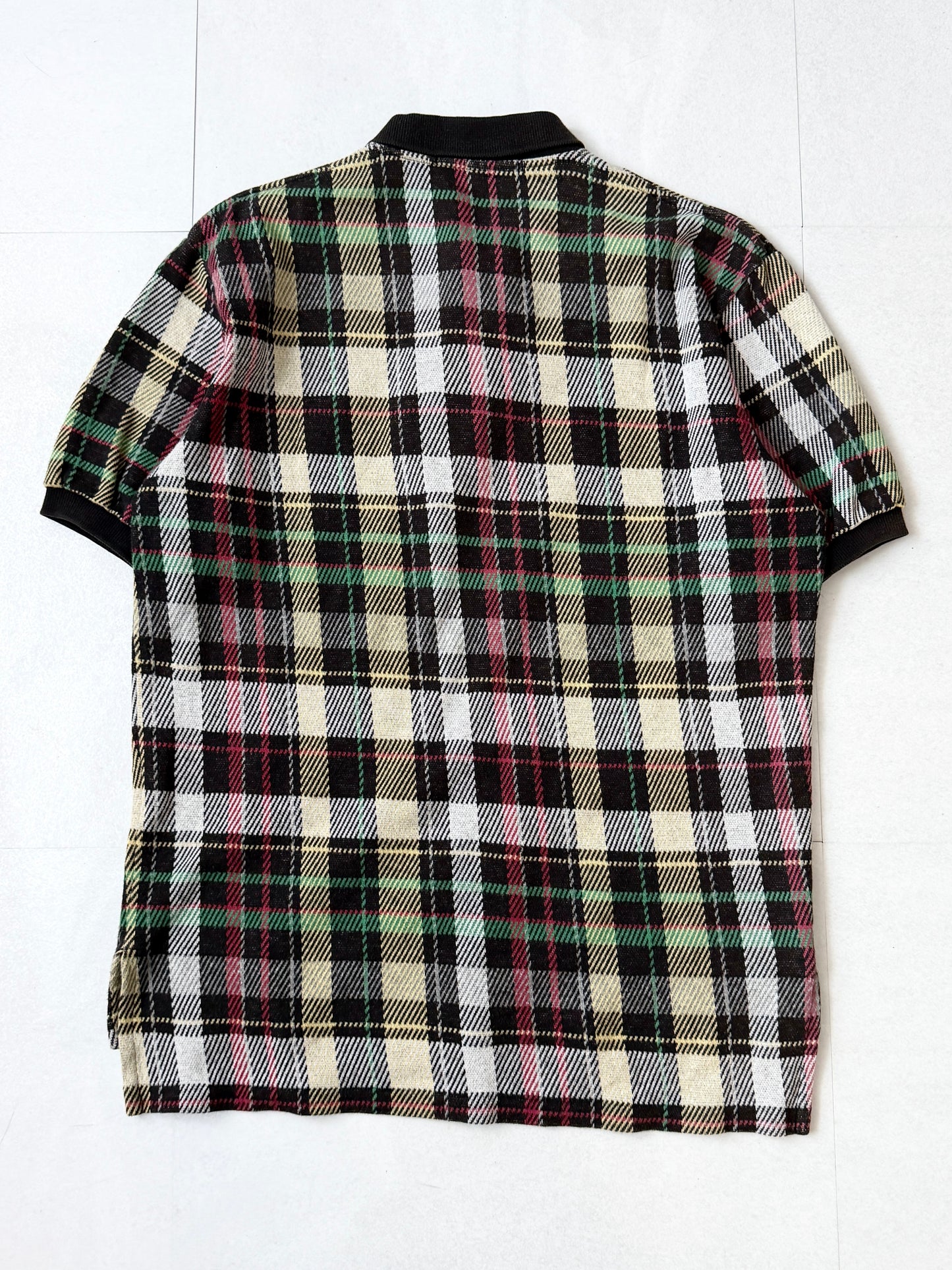 POLO by Ralph Lauren Cotton Check Design Polo Shirt Size S