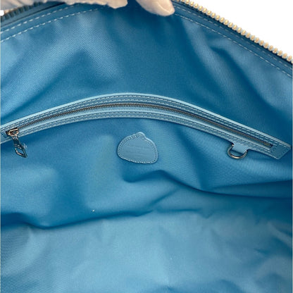 Louis Vuitton Keepall Bandoulière Taurillon Monogram Leather Boston Bag Blue