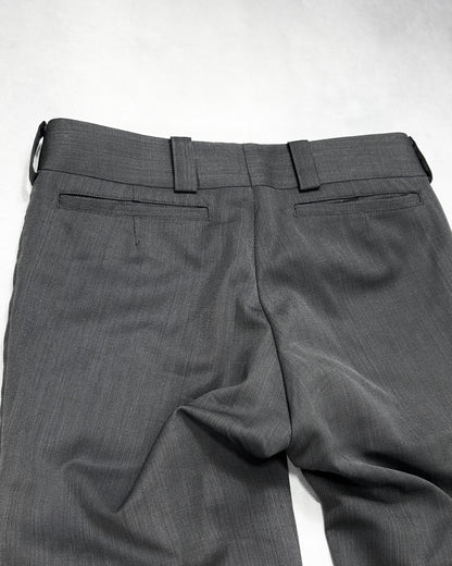 Comme des Garcons Gray Wool Flared Trousers (F/W2018) Size S