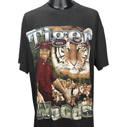 TIGER WOODS 90s Masters Champion Rap T-Shirt Size 2XL Size XL