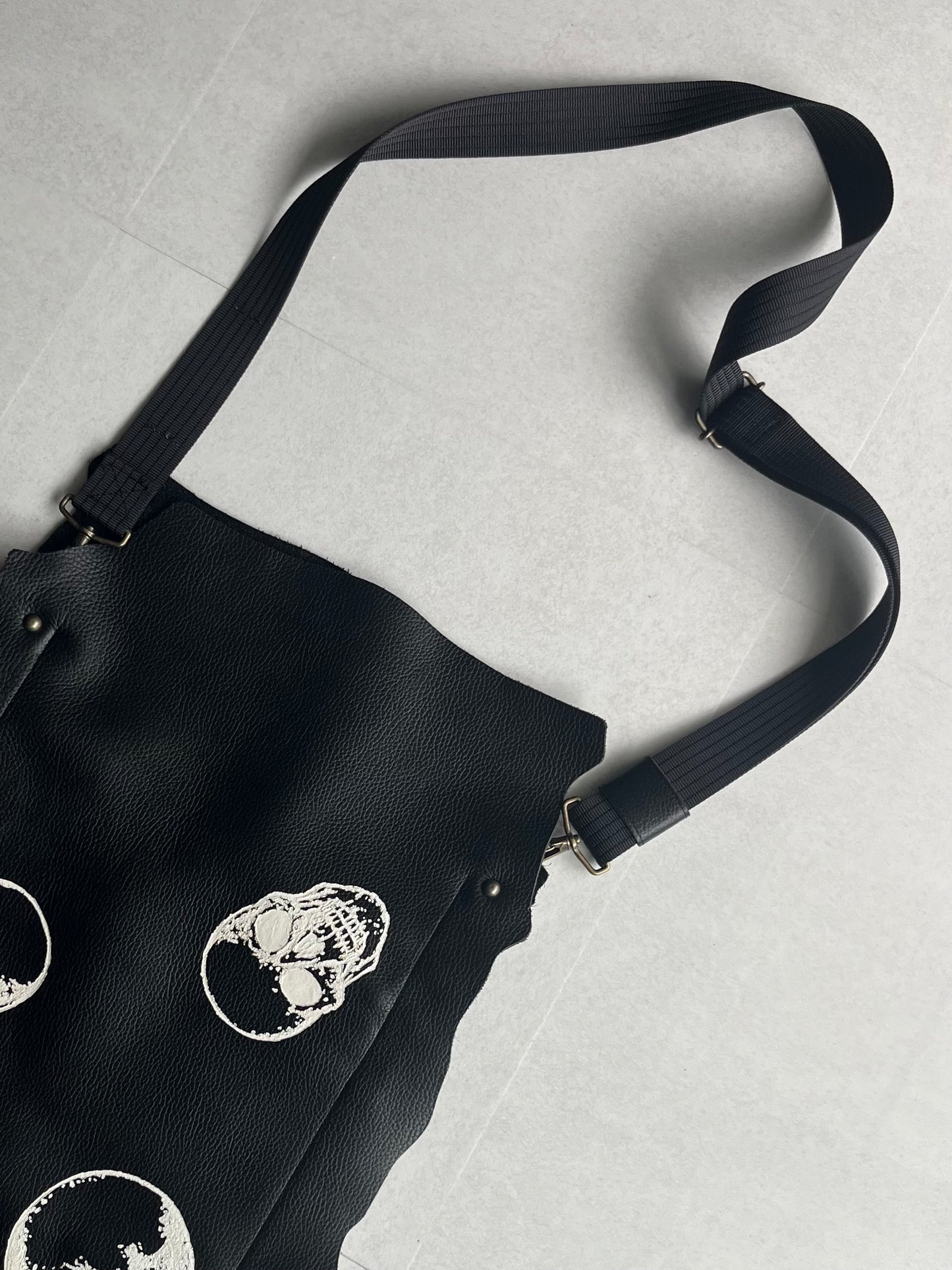 Beauty Beast Black Skull Bag