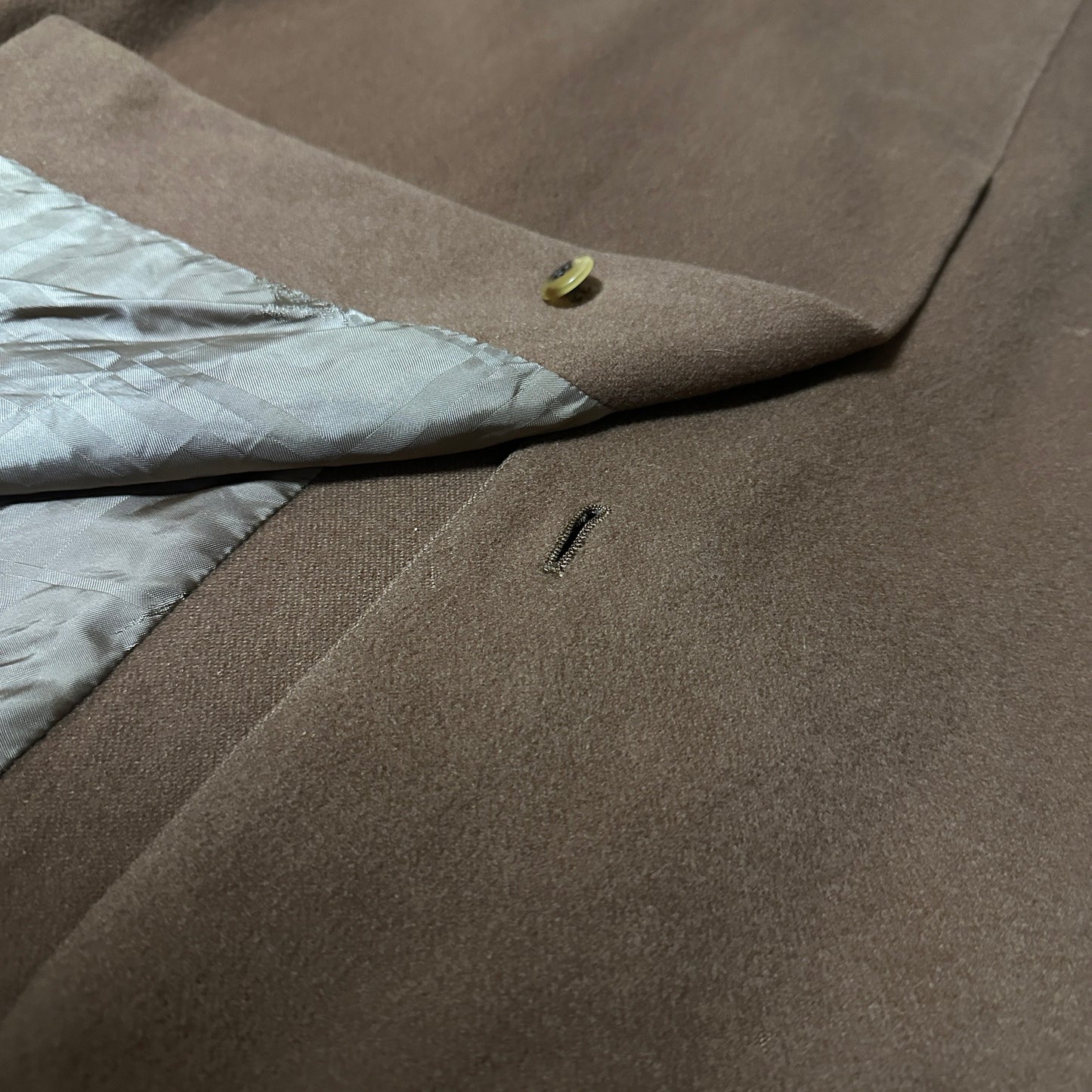 Burberry 00s Brown 100% Cashmere Balmacaan Coat