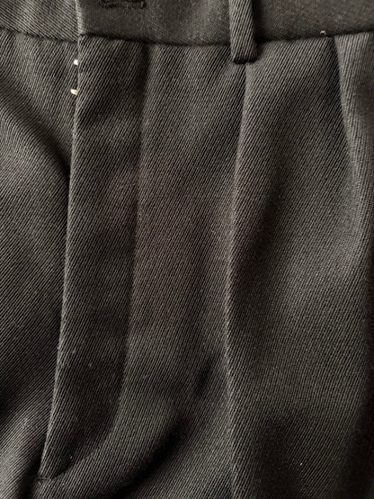 Martin Margiela Wool Mohair Plain White Tag Pants Black