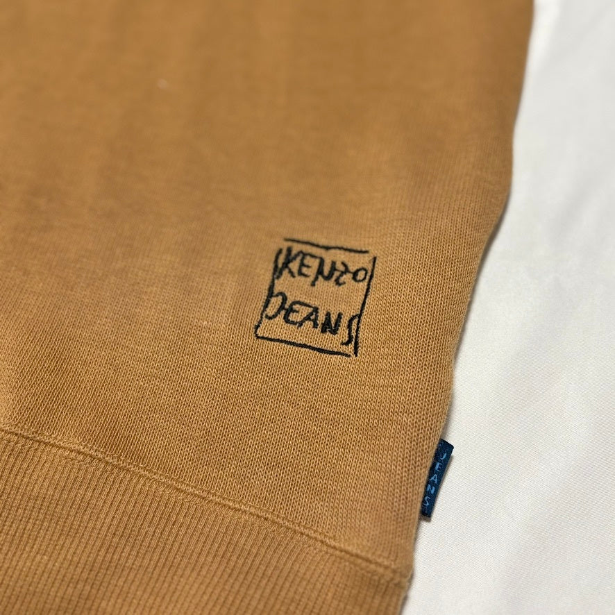 KENZO JEANS Yellow Embroidered Cotton Sweatshirt Free Size