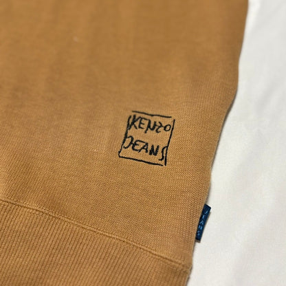 KENZO JEANS Yellow Embroidered Cotton Sweatshirt Free Size