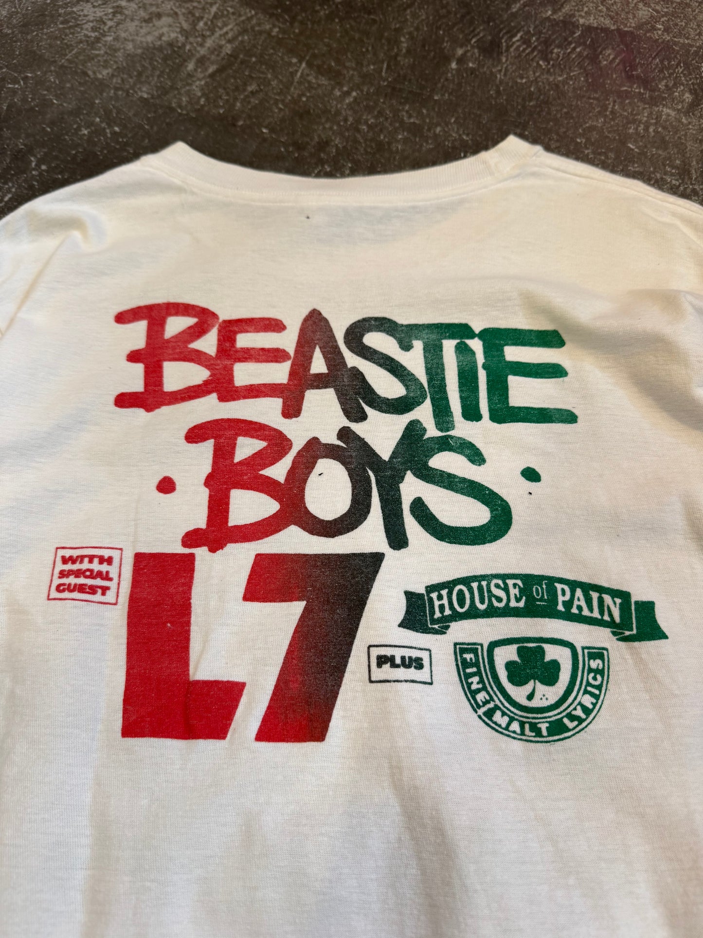 Vintage BEASTIE BOYS White T-Shirt Size S