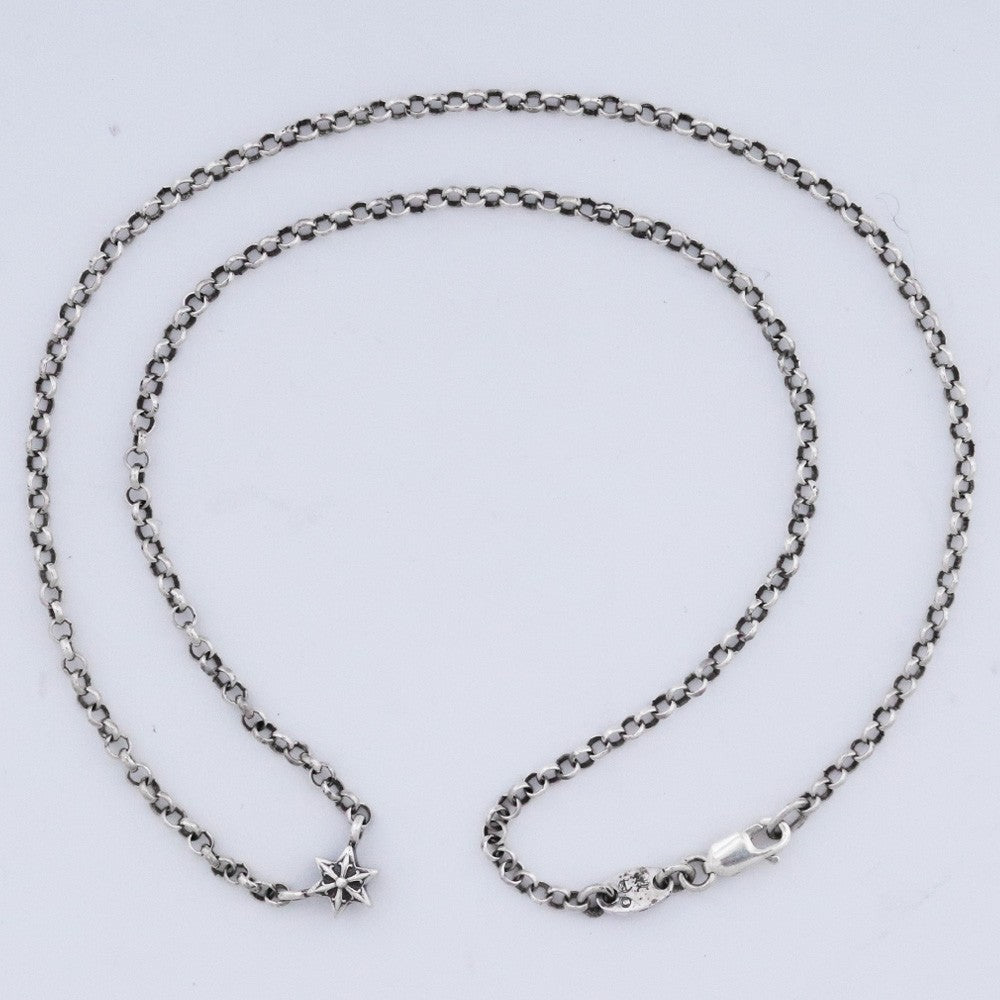 CHROME HEARTS Star Roll Chain Necklace Silver Size ONE SIZE