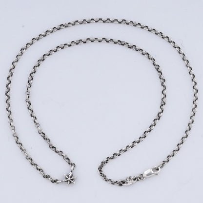 CHROME HEARTS Star Roll Chain Necklace Silver Size ONE SIZE