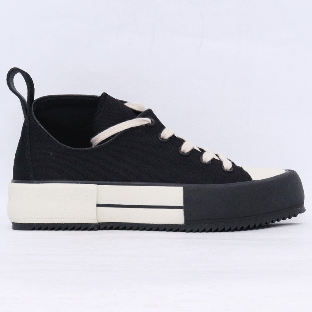 Devoa Black Nylon Low-Cut Sneakers Size 25.5cm