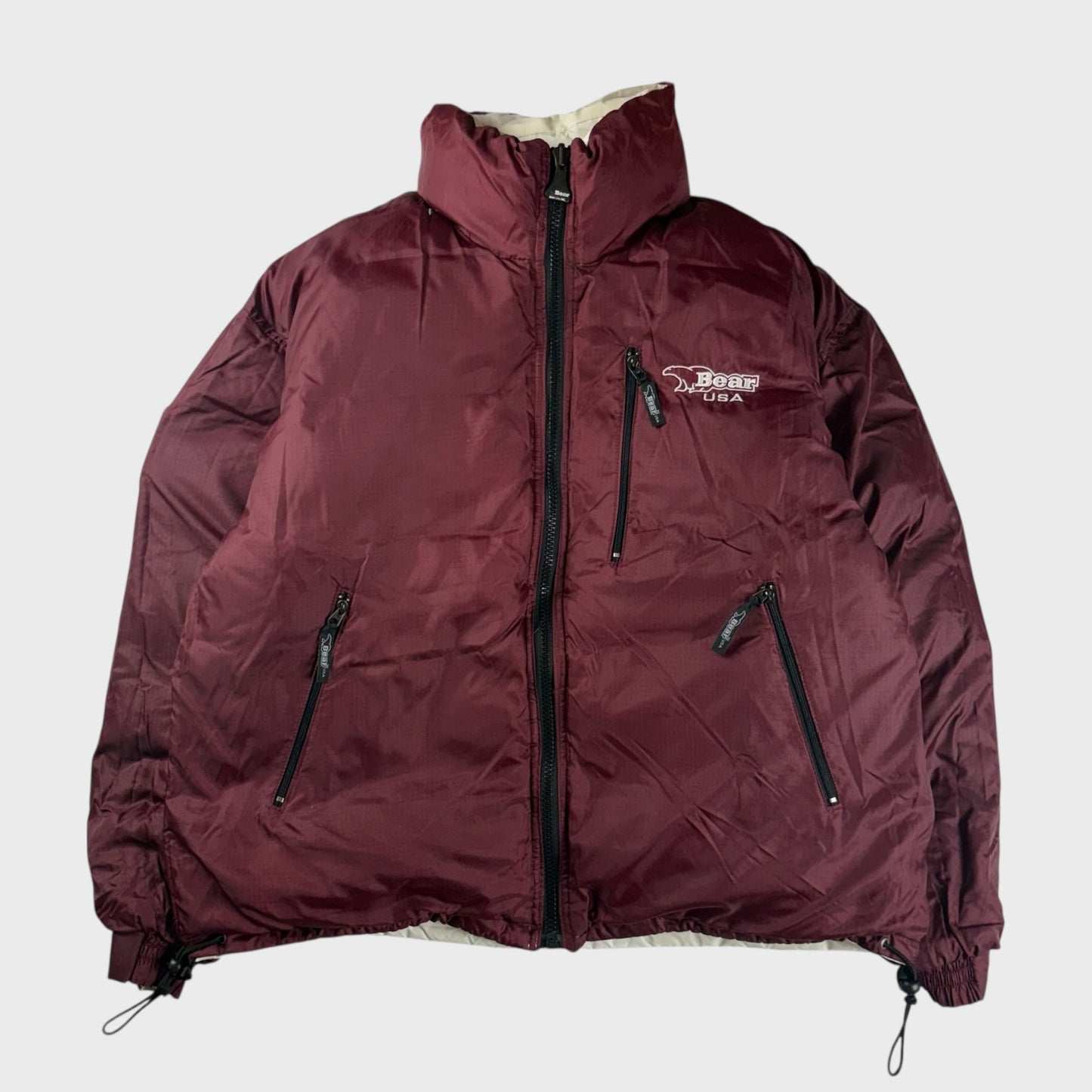Baar 90s Down Jacket White Size 2XL