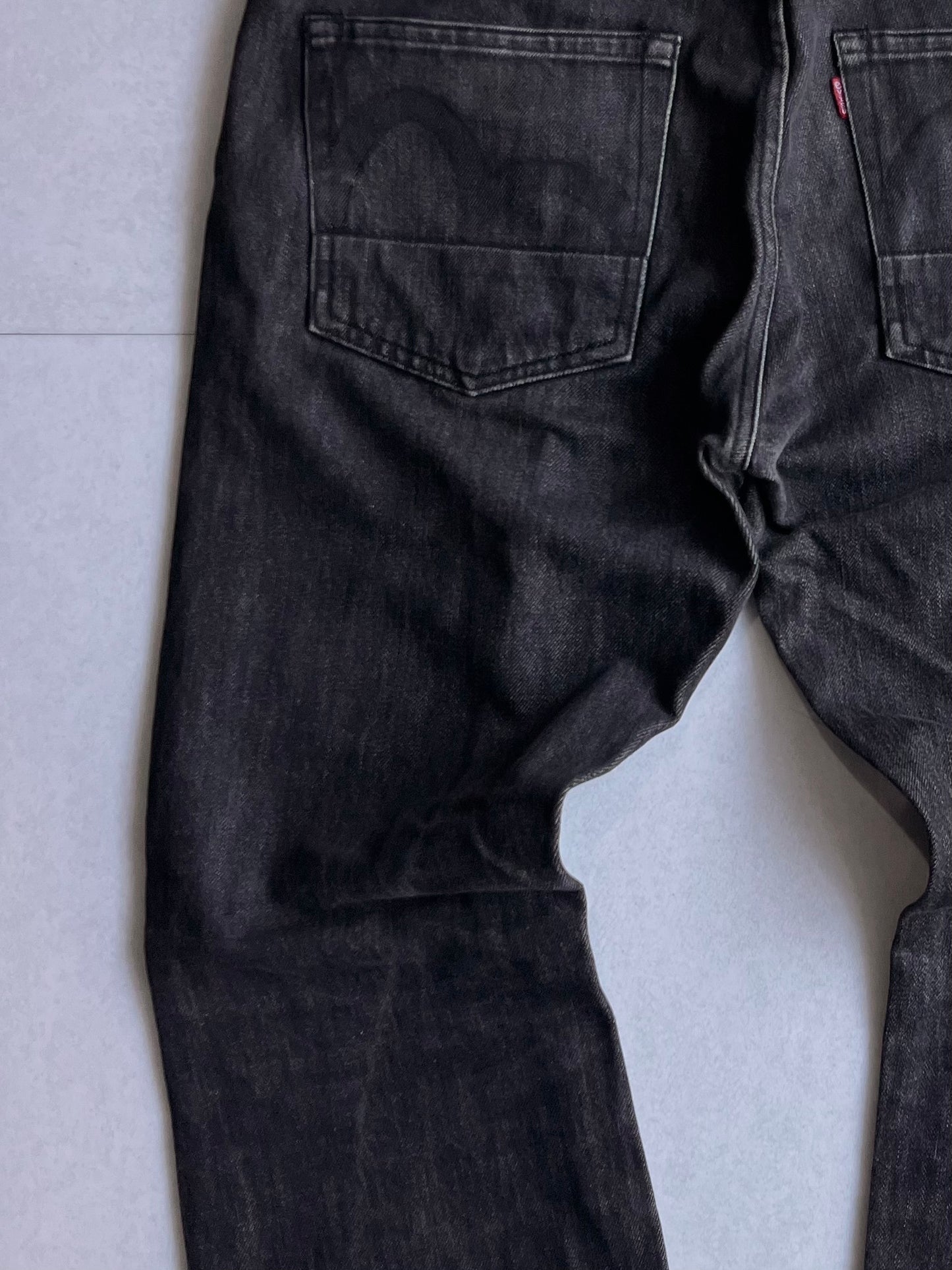 Evisu Black Denim Jeans Size 32