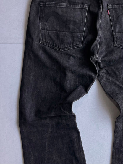 Evisu Black Denim Jeans Size 32