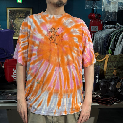 NINE INCH NAILS 90s Spiral Tie-Dye Creature T-Shirt Size XL