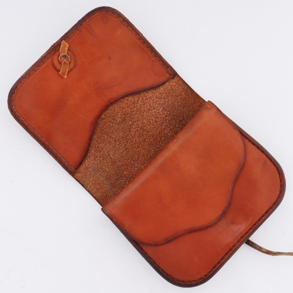 Goro's SV Concho Bi-fold Coin Pouch Red Brown Size F