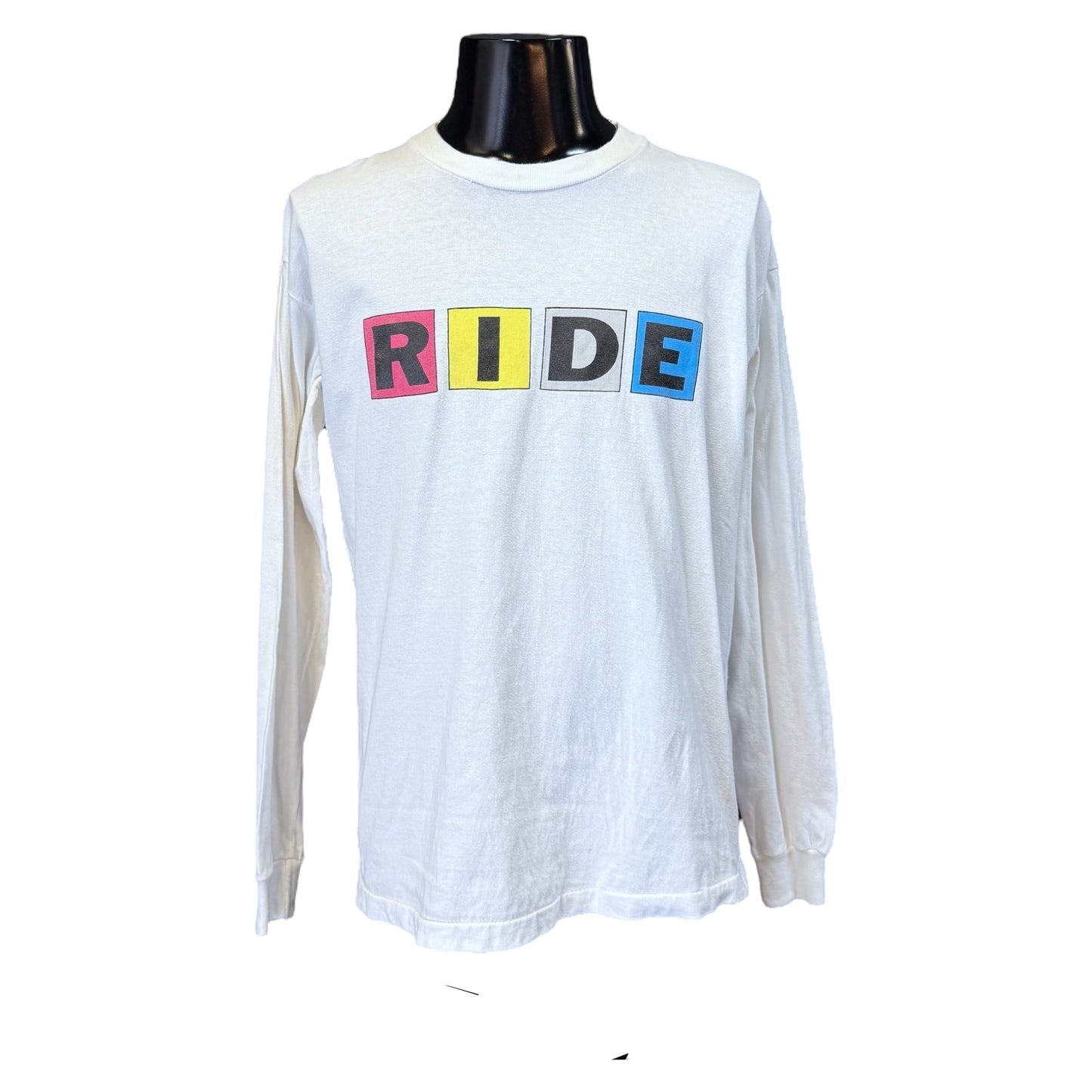 RIDE 90s Long Sleeve T-Shirt White Size XL