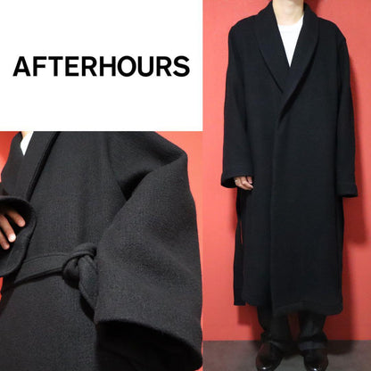 Vintage AFTERHOURS Premium Wool Shawl Collar Gown Size F