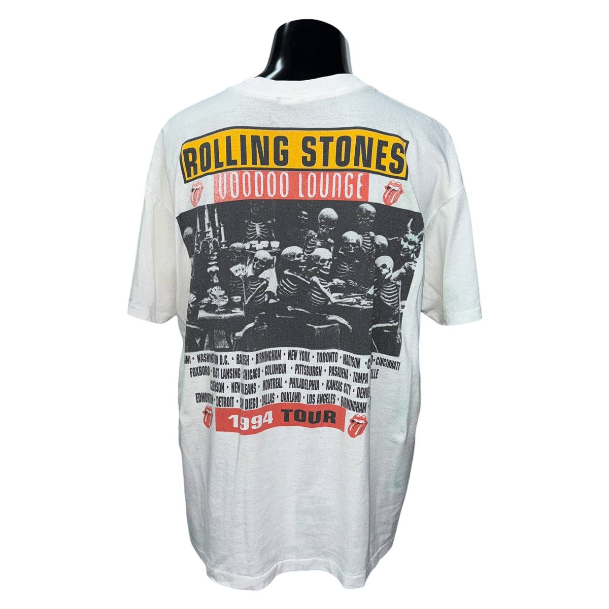 ROLLING STONES 90s "Voodoo Lounge" Tour T-Shirt Size XL