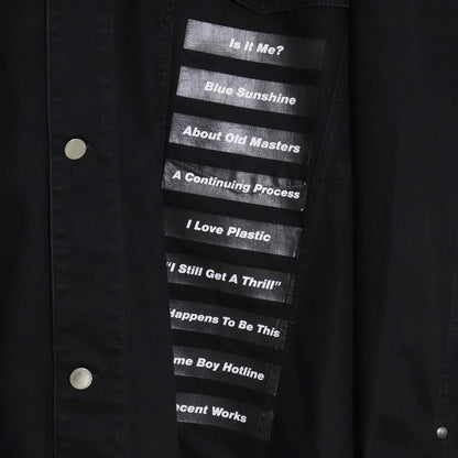 RAF SIMONS 18SS New Order Oversized Denim Jacket Size L