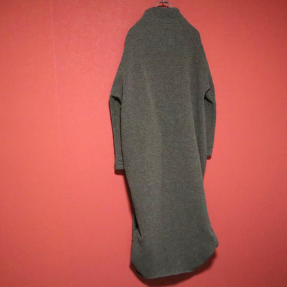 Y's 00s Asymmetric Sleeve Inside-Out Wool Coat Brown Size 3
